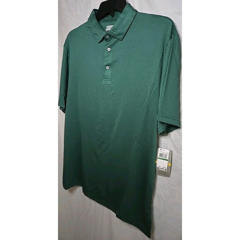 PGA Tour Short Sleeve Polo Golf Shirt, Sz LT, Storm/Blue Spruce NWT - Picture 3 of 9
